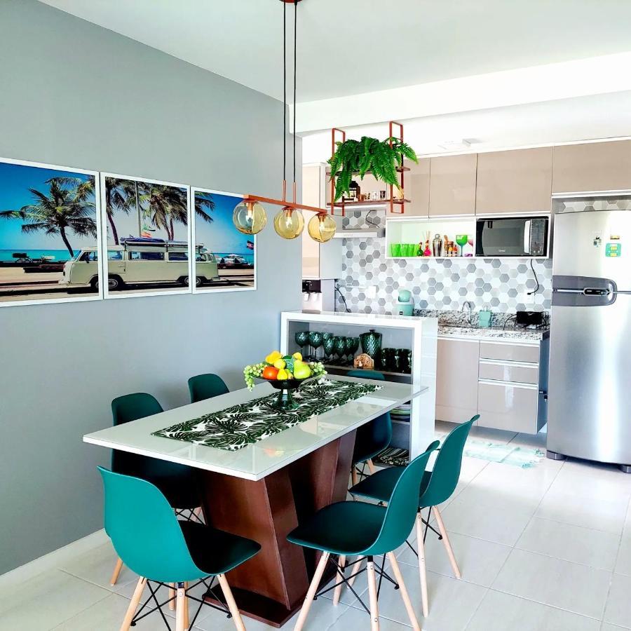 Flat Aconchegante, 3 Quartos, Condominio Muro Alto Em Порту-де-Галиньяш Экстерьер фото