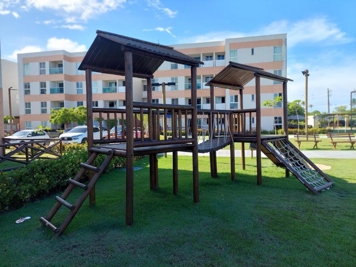Flat Aconchegante, 3 Quartos, Condominio Muro Alto Em Порту-де-Галиньяш Экстерьер фото